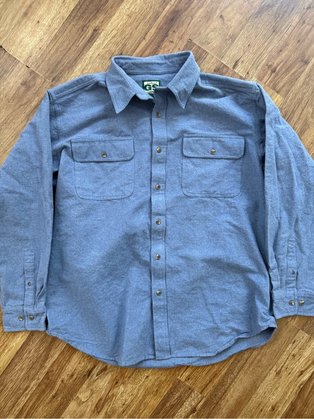 Gander Mountain Blue Men's Button-Down Work Shirt